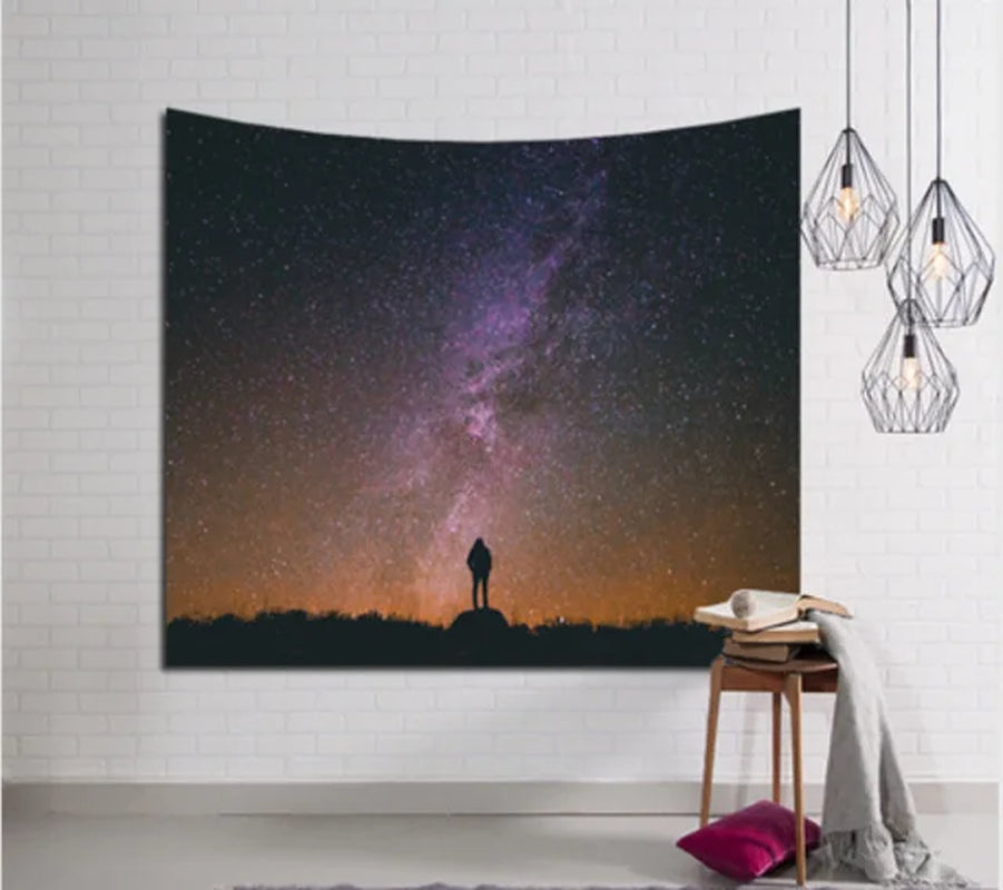 Galaxy Hanging Wall Tapestry Hippie Retro Home Decor Yoga Beach Mat 150X130Cm/150X100Cm