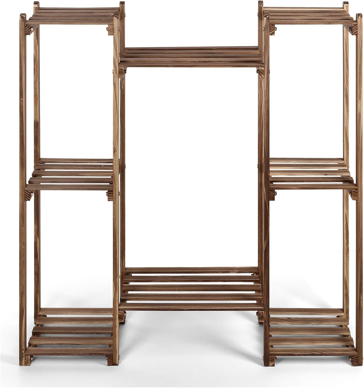 Plant Stand Wood Plant Rack Storage Display Shelf for Patio Garden Balcony Yard