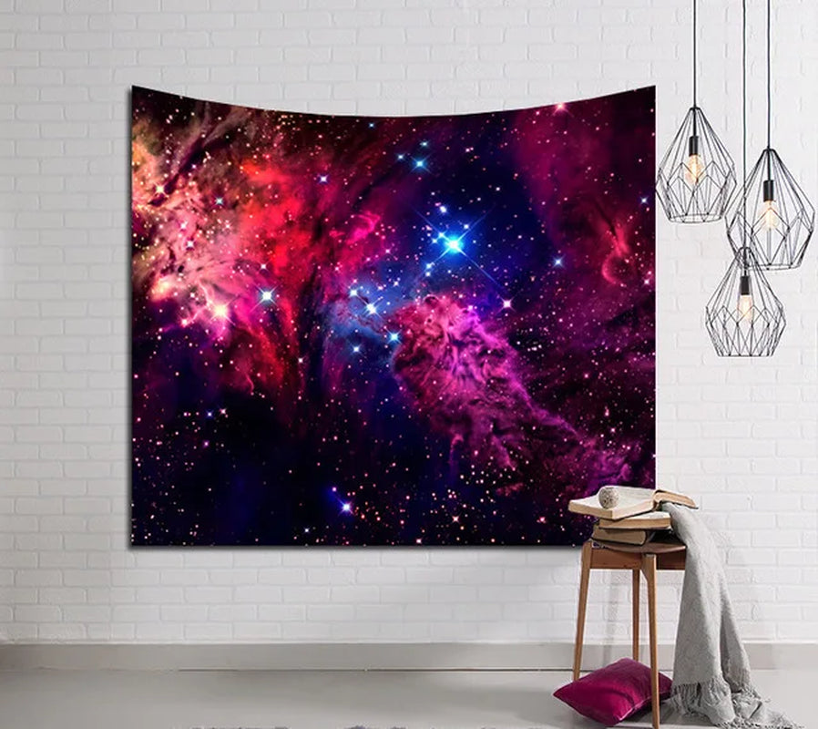 Galaxy Hanging Wall Tapestry Hippie Retro Home Decor Yoga Beach Mat 150X130Cm/150X100Cm