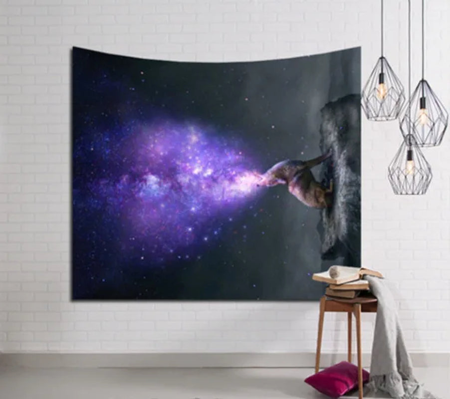 Galaxy Hanging Wall Tapestry Hippie Retro Home Decor Yoga Beach Mat 150X130Cm/150X100Cm