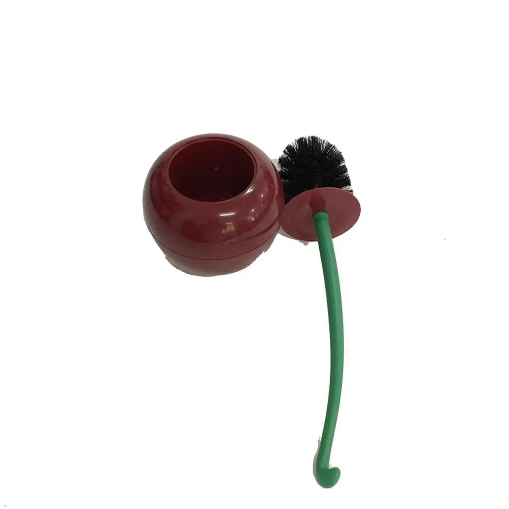 Lovely Cherry Shape Lavatory Brush Toilet Brush & Holder Set Mooie Cherry Vorm Toilet Borstel