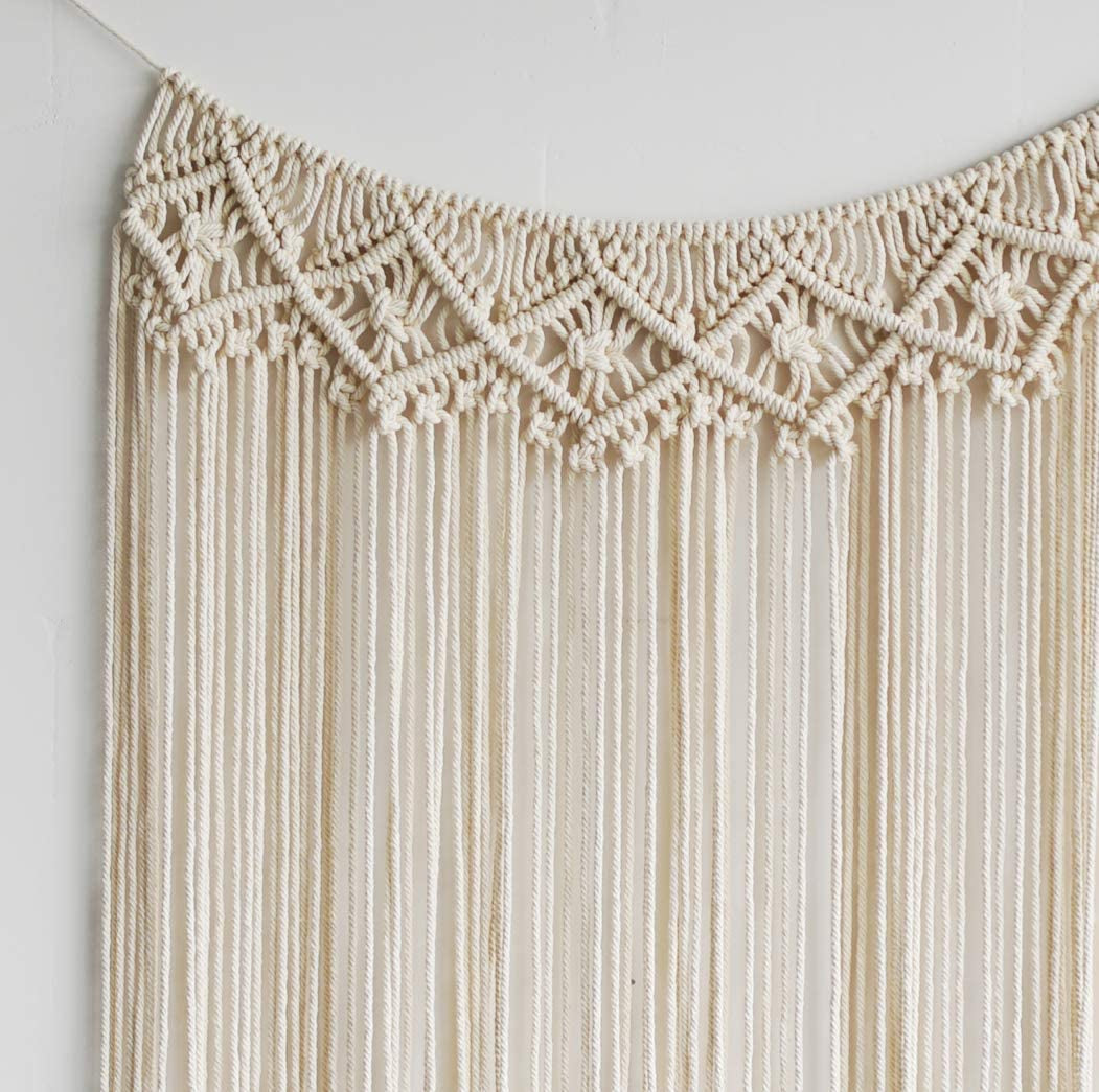 Macrame Wall Hanging Macrame Wall Decor Boho Wedding Hanger Cotton Handmade Wall Art Home Wall Decor,37"X 35"