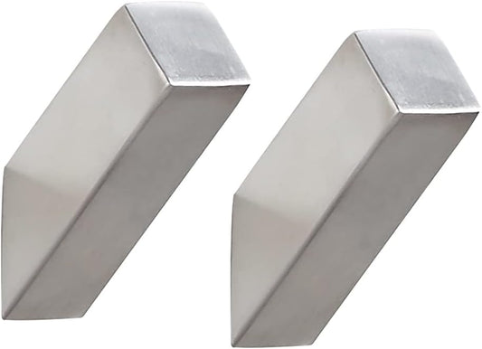 Brushed Nickel Towel Hooks for Bathrooms Heavy Duty Modern Wall Hooks 2 Pieces