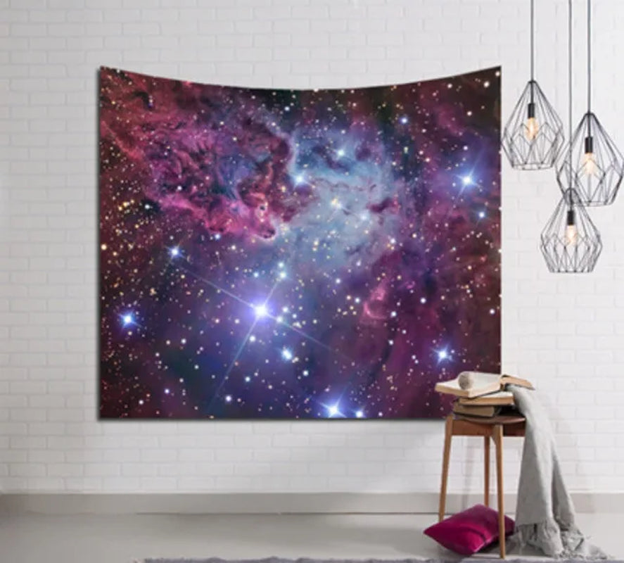 Galaxy Hanging Wall Tapestry Hippie Retro Home Decor Yoga Beach Mat 150X130Cm/150X100Cm