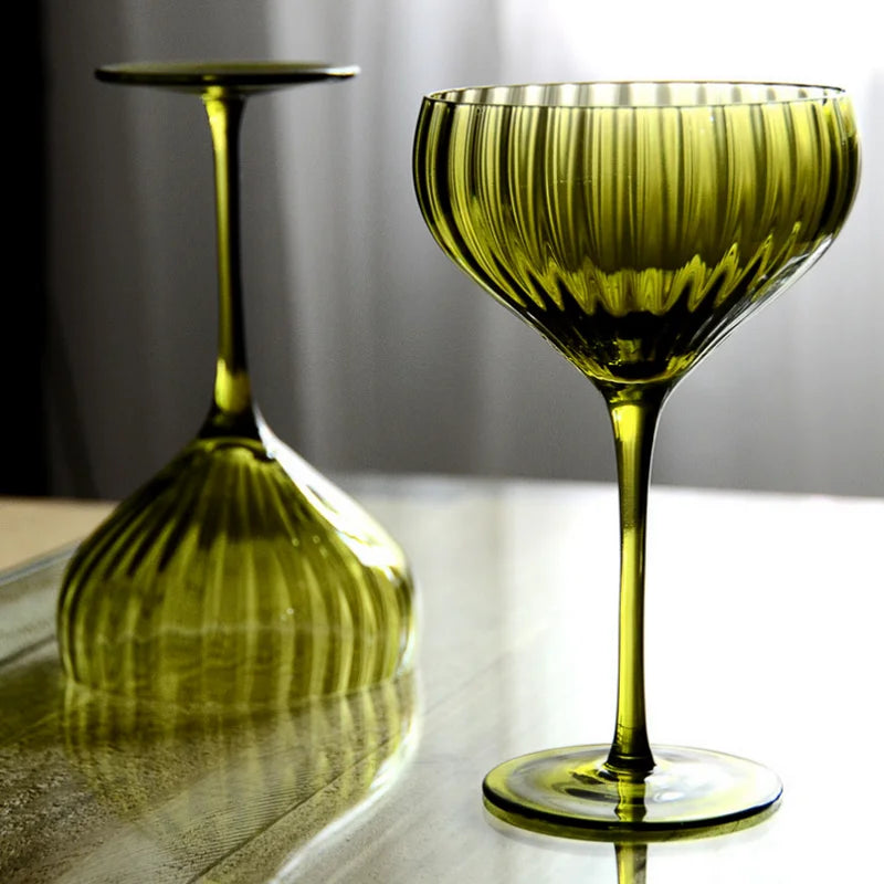 French Retro Cocktail Wine Glass Vintage Goblet Margarita Yang Personality Martini Medieval Cup