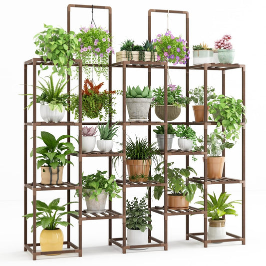 Whonline Plant Stand Indoor, Large Outdoor Plant Rack with 6 Tiers and 13 Pot...