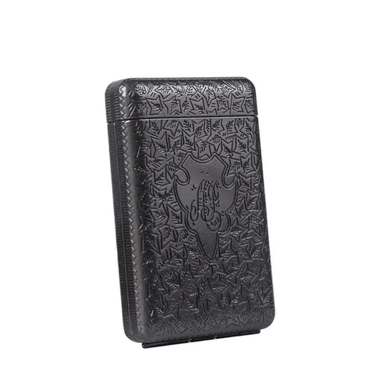 Luxury Vintage Cigarette Case Metal Carving Pocket Mini Cigarette Case Cigarette Storage Portable Cigarette Storage Tool 14Pcs