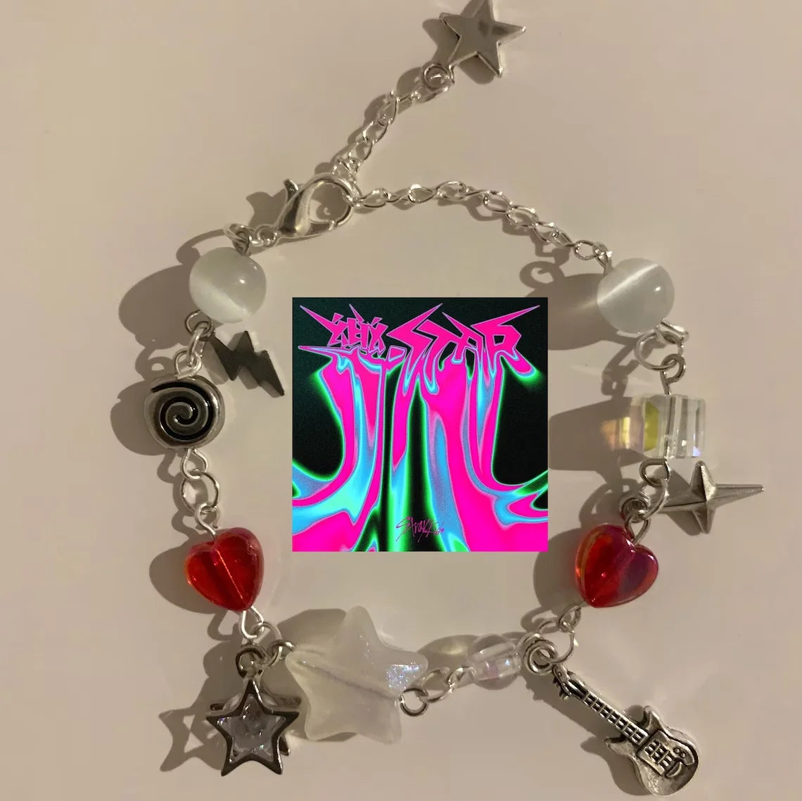 handmade skz album inspired bracelets， Y2K Aesthetic Jewelry