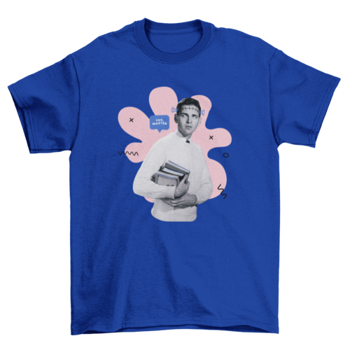 Frankenstein student man t-shirt