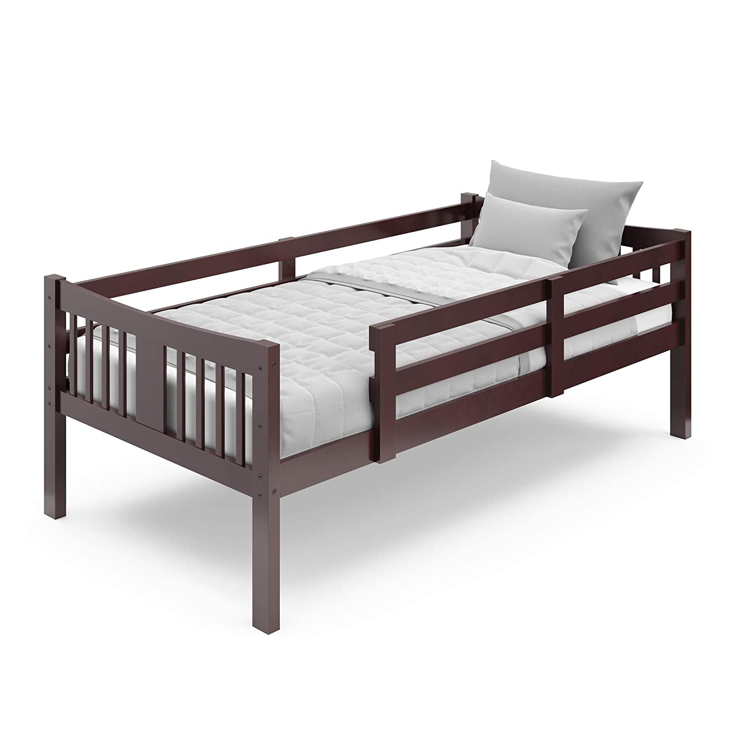 Caribou Twin-Over-Twin Bunk Bed (Espresso) – GREENGUARD Gold Certified, Converts to 2 Individual Twin Beds