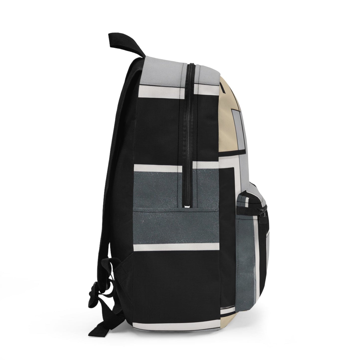 Backpack Work/school/leisure - Waterproof, Abstract Black Grey Brown