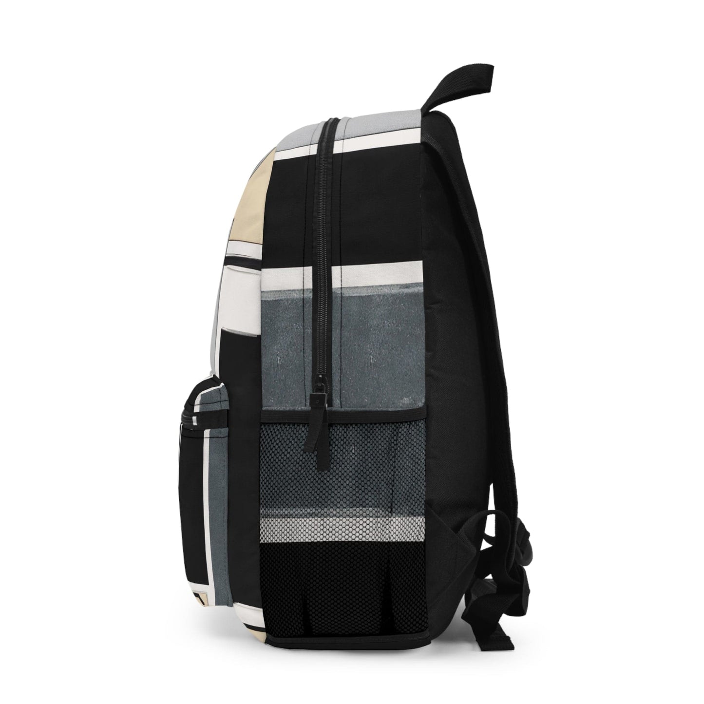 Backpack Work/school/leisure - Waterproof, Abstract Black Grey Brown