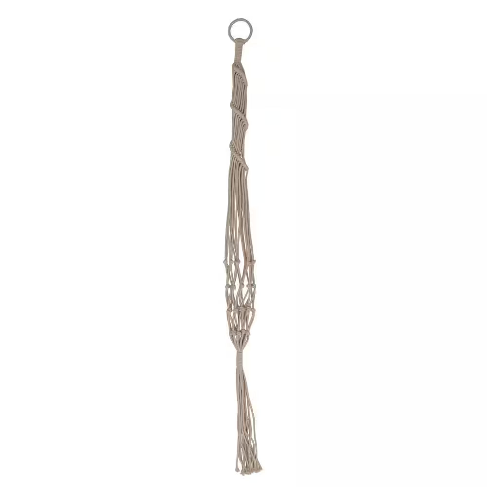 Handwoven Natural Cotton Macrame Plant Hanger with Hook