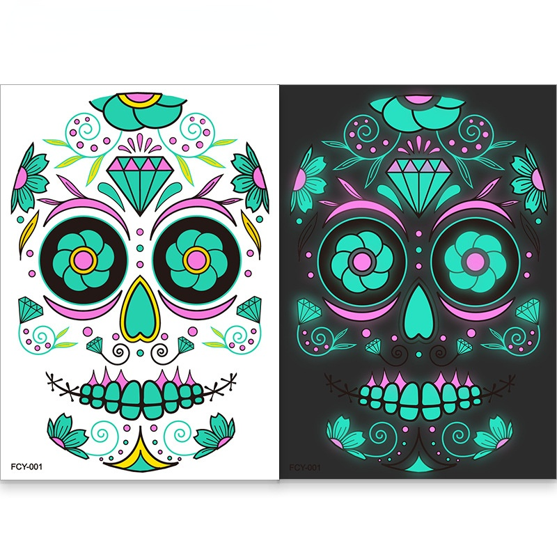 Halloween Luminous Tattoo Sticker Face Sticker