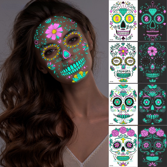 Halloween Luminous Tattoo Sticker Face Sticker