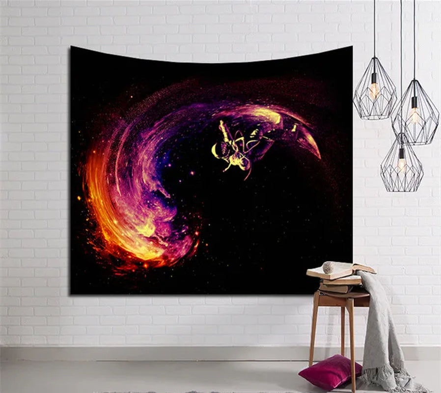 Galaxy Hanging Wall Tapestry Hippie Retro Home Decor Yoga Beach Mat 150X130Cm/150X100Cm